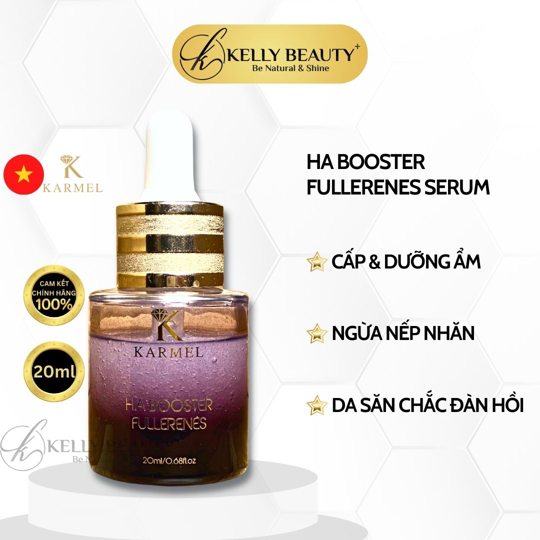 Karmel HA Booster Fullerenes Serum – Cấp và Dưỡng Ẩm Sâu; Giúp Da Căng Mịn, Đàn Hồi | Kelly Beauty
