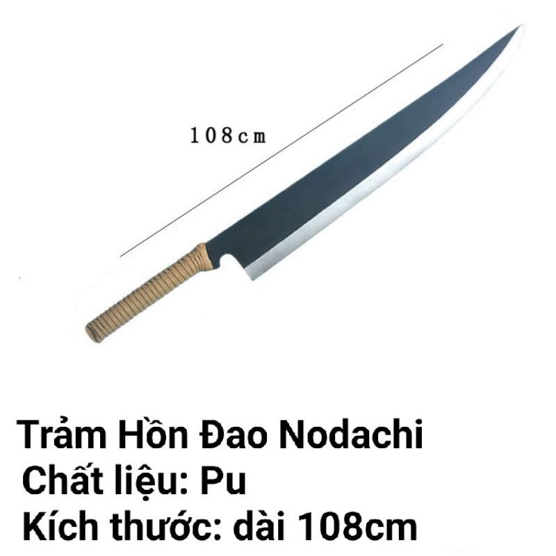 (Có sẵn) Đạo cụ Cosplay Ichigo trong Bleach Thanh Nodachi dài 108cm bằng chất liệu PU cực kỳ bền