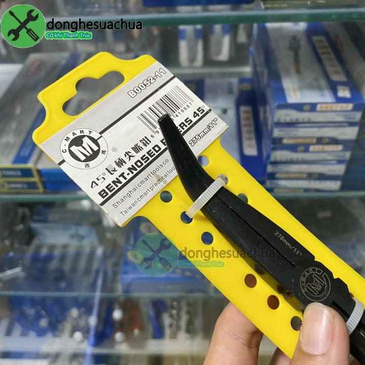 Kìm phe dài miệng cong 45 độ C-Mart B0052-11 275mm