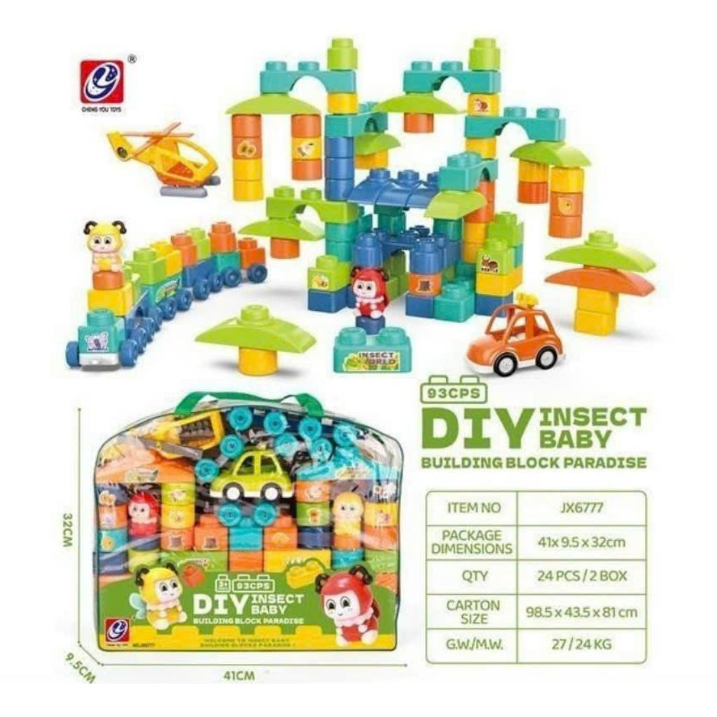 Bộ xếp hình thông minh cho bé vừa chơi vừa học. Kích thước túi: 33.5x28x 10 cm