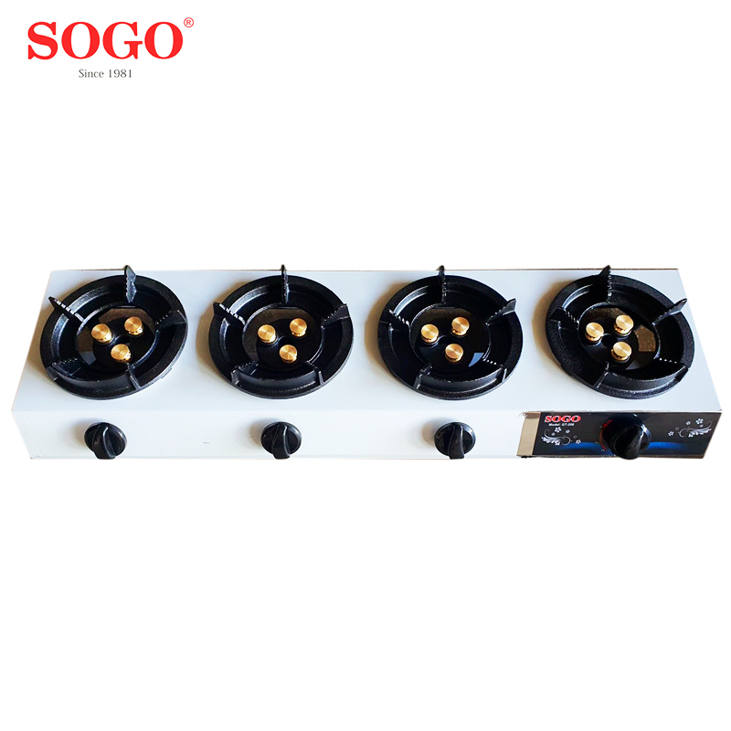 Bếp khè gas 4 lò bán công nghiệp Sogo GT-208S4-3DD - Hàng chính hãng