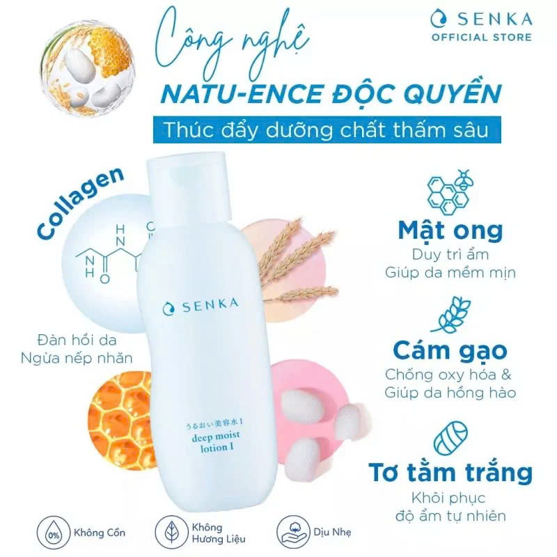 Nước Cân Bằng Senka Dưỡng Ẩm Chuyên Sâu Deep Moist Lotion I 200ml
