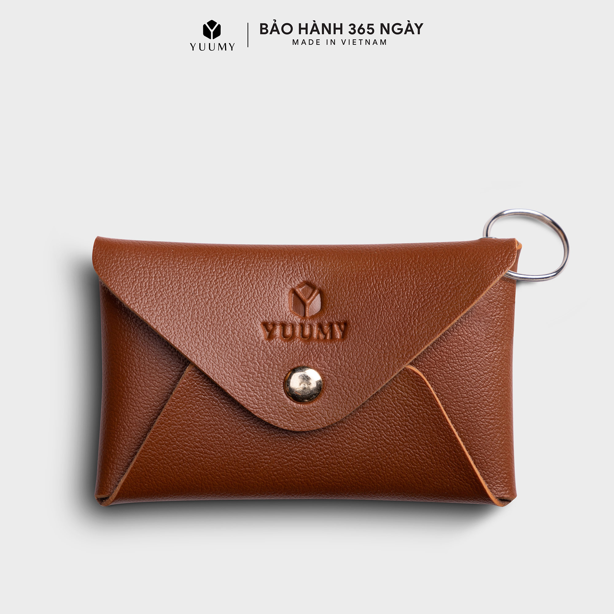 Ví Yuumy ( Thời trang nữ nắp gập cỡ nhỏ - Ví móc khóa da thời trang YMK11 )