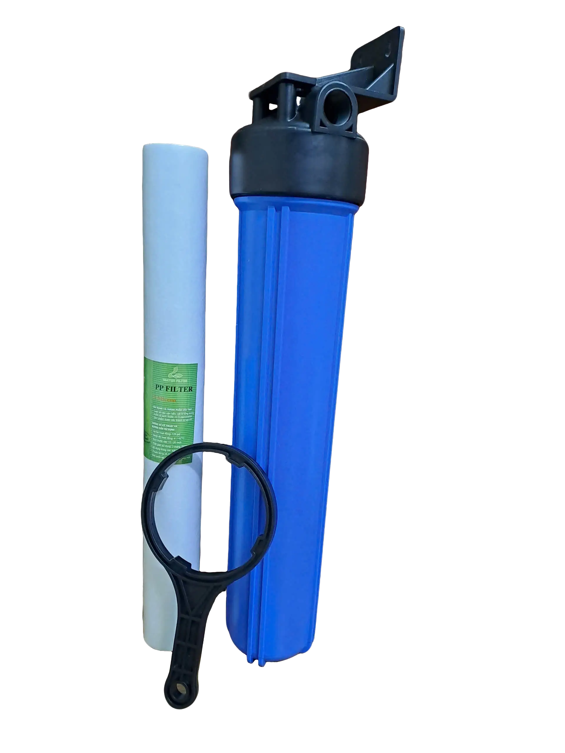 Cốc lọc đơn 20inch (phi 21 hoặc phi 27) (cốc xanh hoặc trắng) dùng lọc thô, lọc đầu nguồn