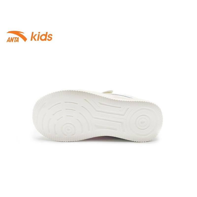 Giày đế bằng bé gái Anta Kids kiểu dáng đường phố năng động, quai dán tiện lợi 322249914-2