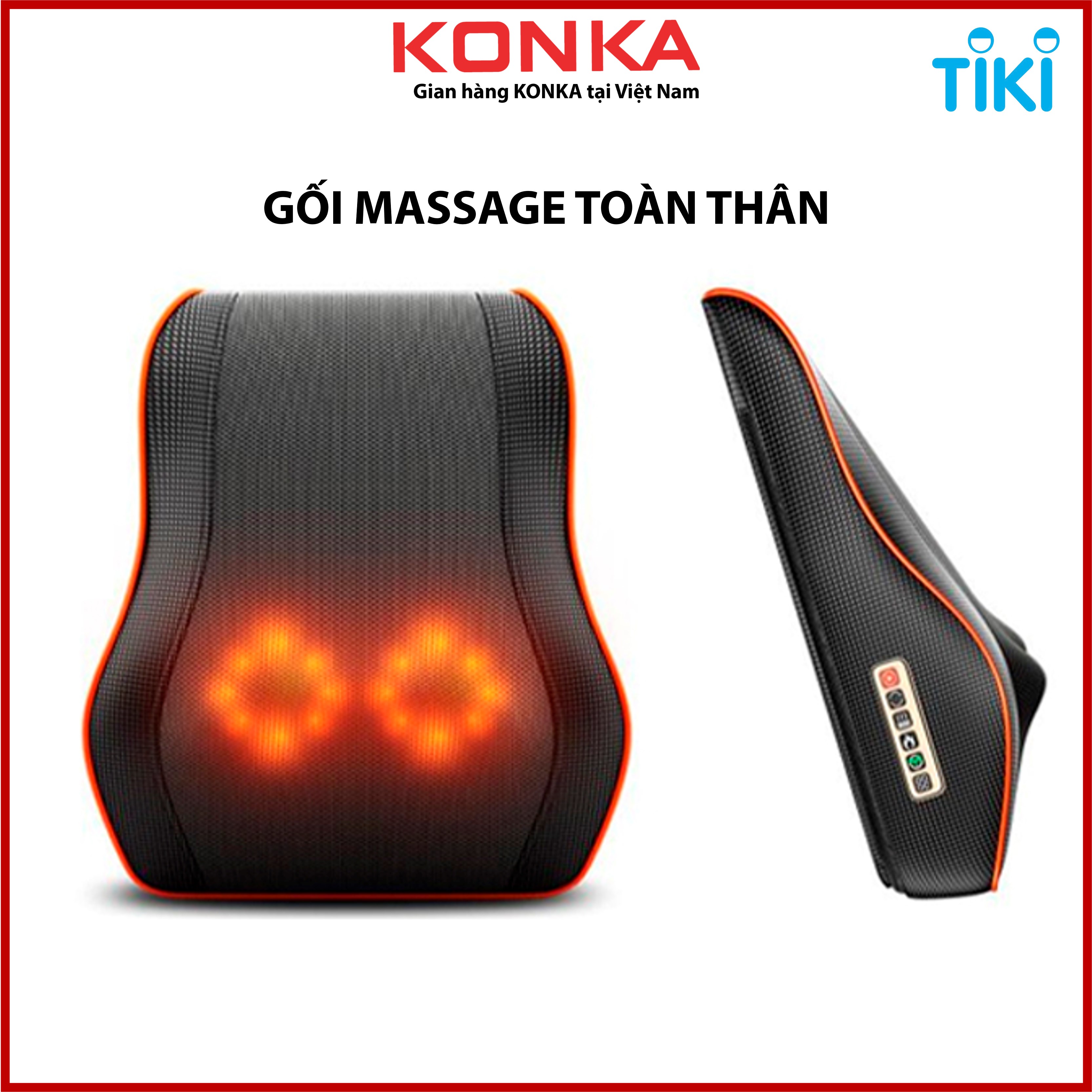 Gối massage cổ SOHI gối massage toàn thân đa năng cao cấp có rung