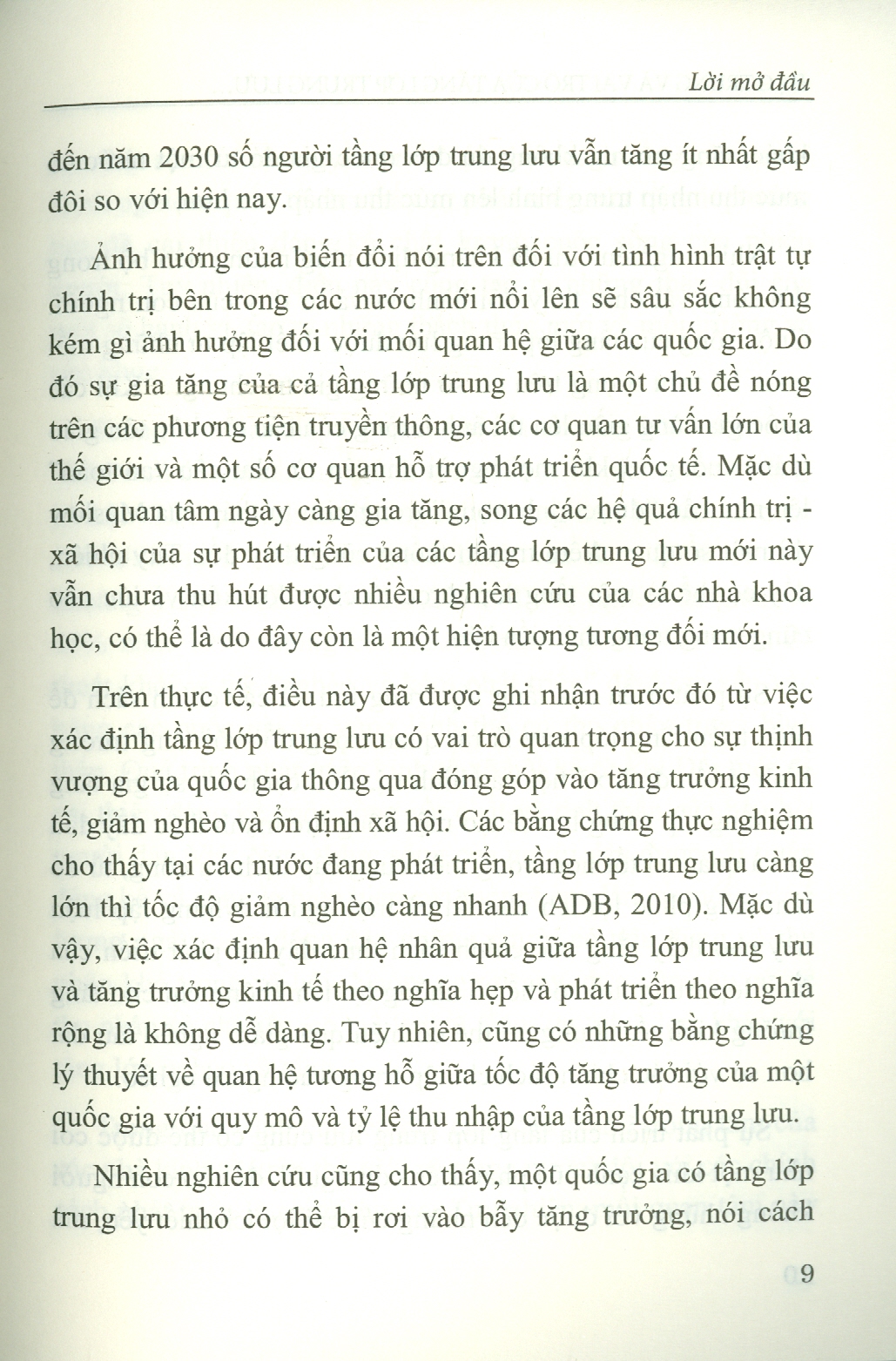 Đặc Trưng Và Vai Trò Của Tầng Lớp Trung Lưu Ở Việt Nam (Sách chuyên khảo)