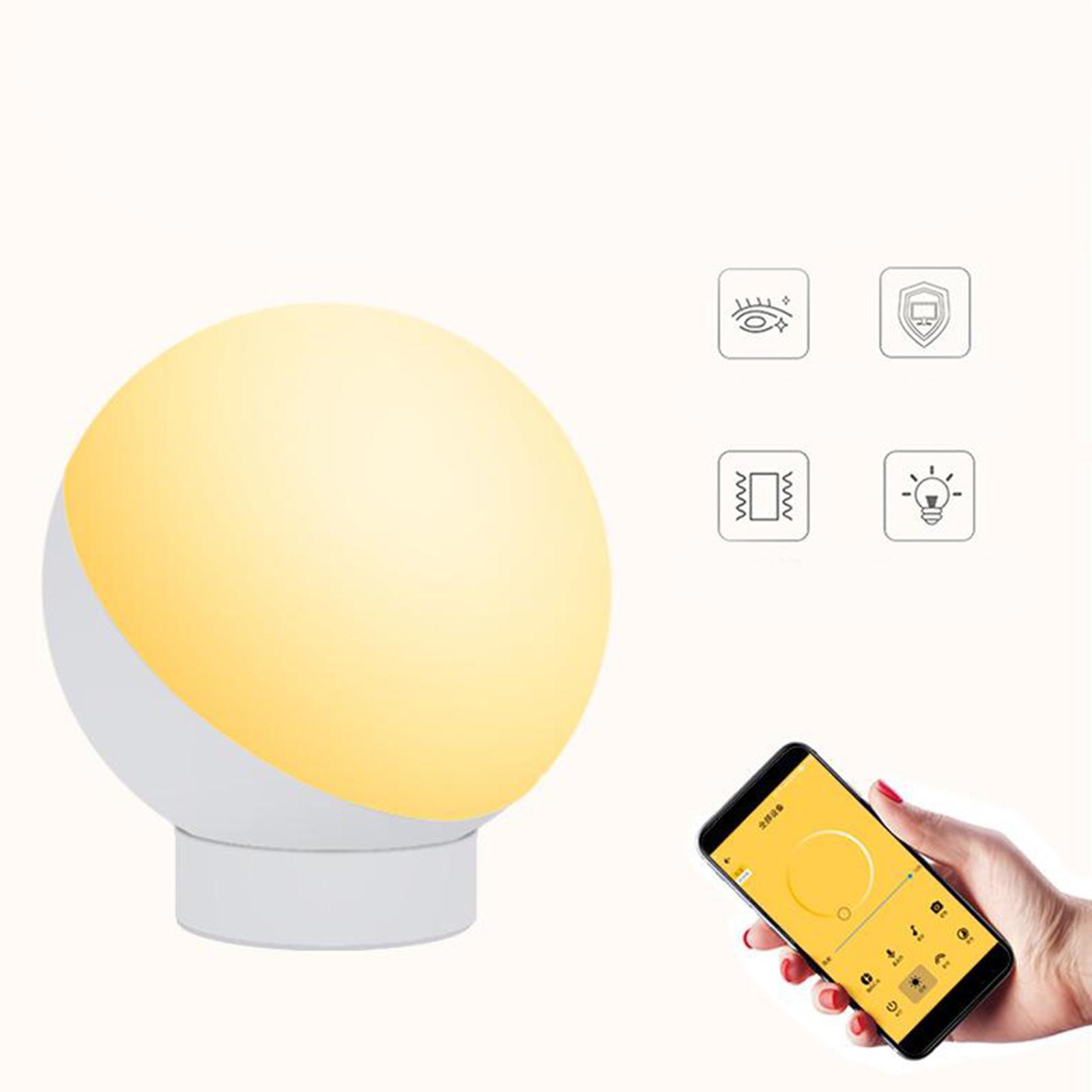 Table Desk Lamp 7W Bedside Night Light Voice/APP Control for Alexa Google Home