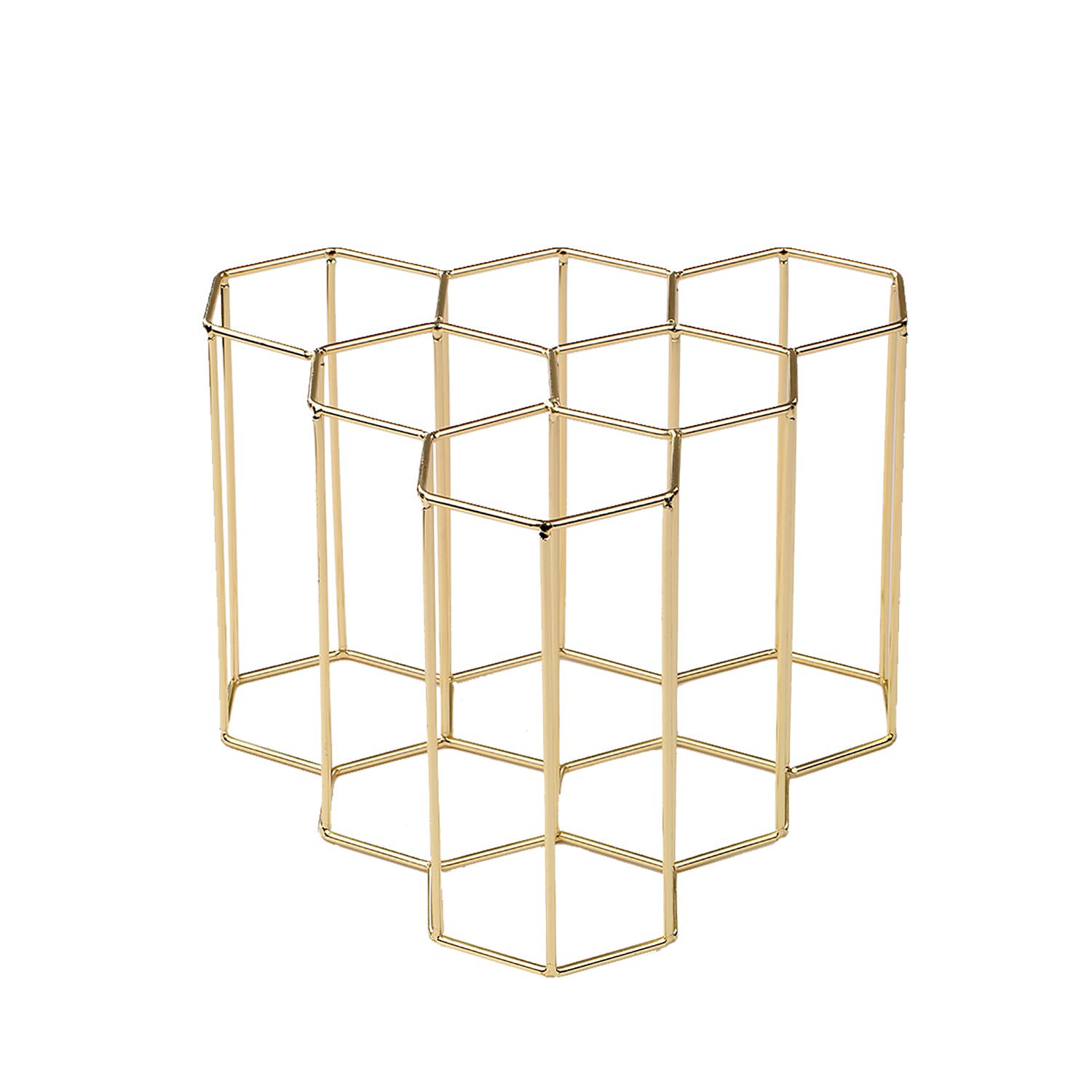 Giá đỡ trưng bày 6 chai rượu có đế bằng kim loại