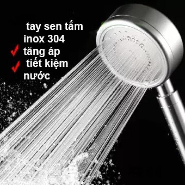 VÒI SEN TĂNG ÁP INOX MẪU MỚI ( KÈM DÂY CẤP NƯỚC 1.5M )