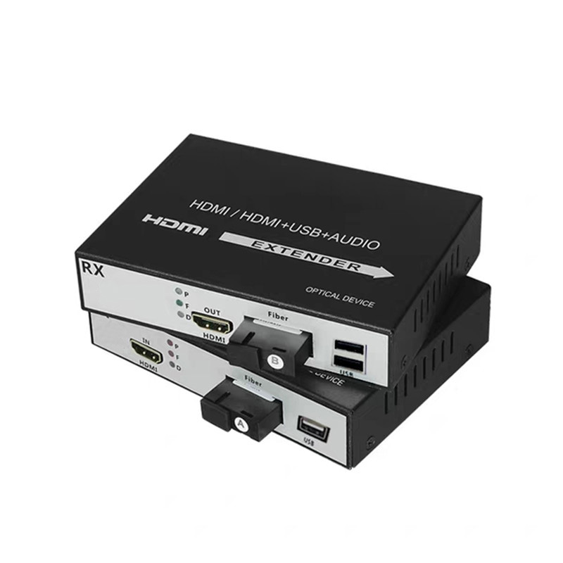 Bộ Kéo Dài HDMI Và USB Qua Dây Quang Xa 20KM Cao Cấp AZONE