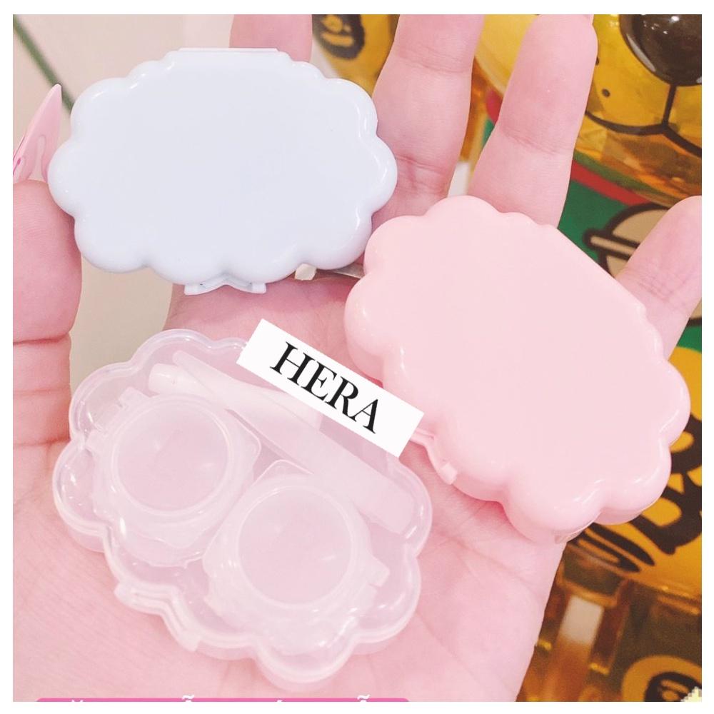 Khay Hộp Đựng Lens Hera Xinh Xắn Dễ Thương Kèm Gương - Hera Lens