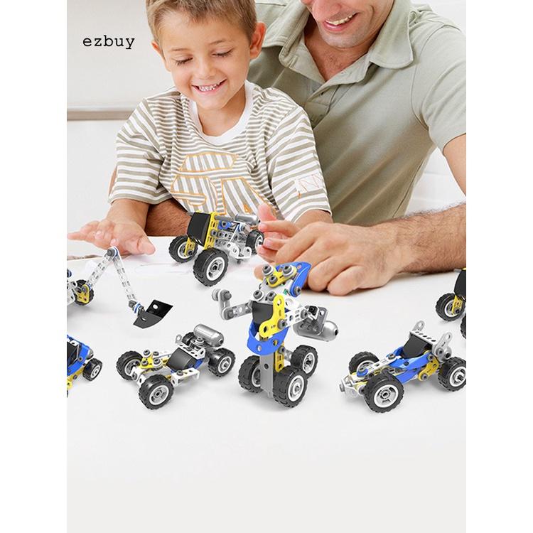 Đồ chơi trẻ em lắp ráp mô hình xe điện kèm giá đỡ dành cho bé