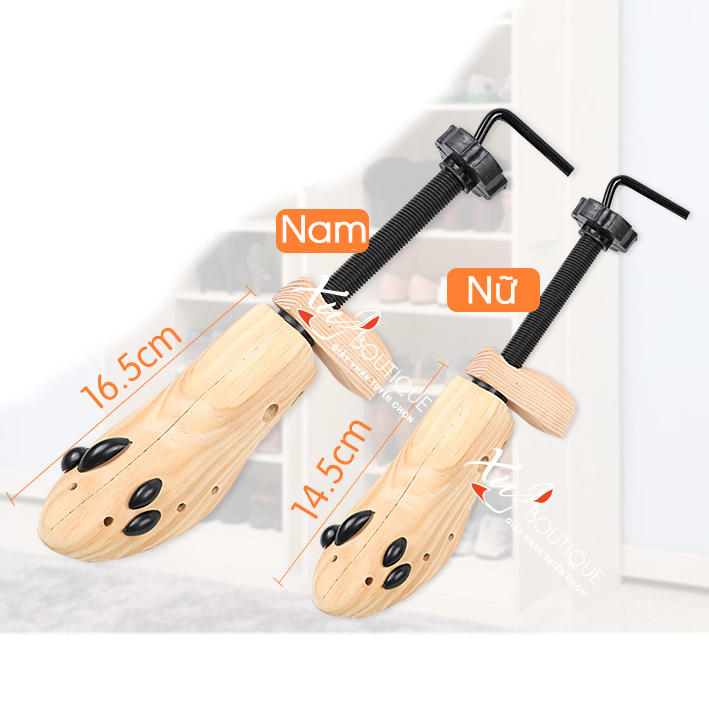 Shoe Tree Stretcher - Cây Nong, Kích Size Giày Nam &amp; Nữ