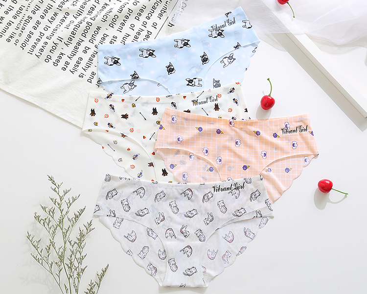 Combo 5 Quần Lót Đúc Nữ Họa Tiết Không Đường May