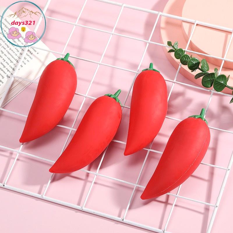 Squishy HÌNH QUẢ ỚT Mochi đồ chơi bóp tay mềm mịn dễ thương chân thực giảm stress co dãn đàn hồi ngộ nghĩnh bóp