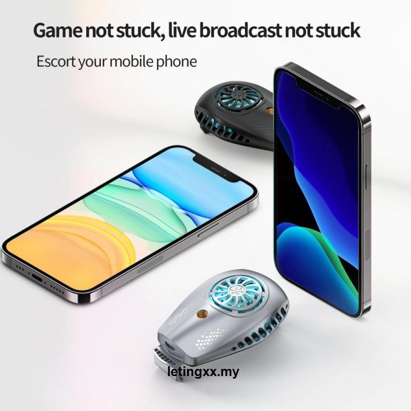 Quạt Tản Nhiệt Rgb Có Giá Đỡ Cho Điện Thoại