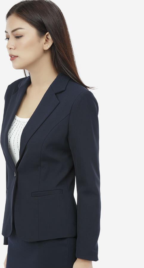 Giảm giá Áo vest nữ 2 túi mổ form ngắn titishop acc65  xanh đen  BeeCost