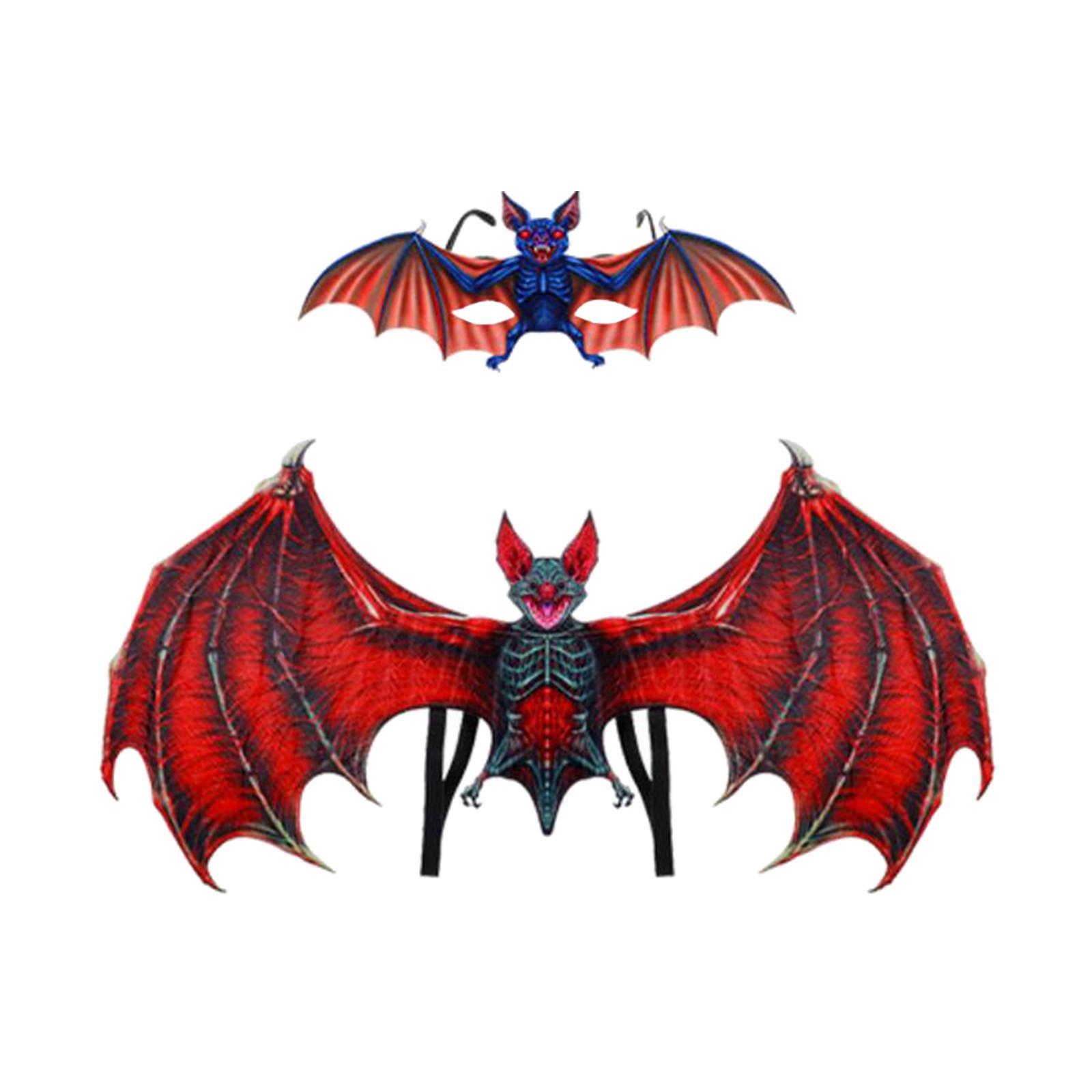Halloween  Wing Stage Performance Props for Masquerade Cosplay Party Red
