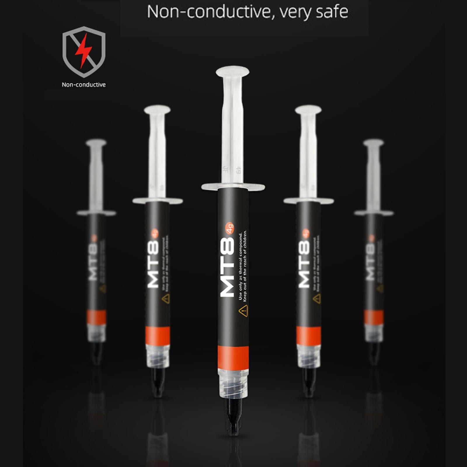 Thermal Compound Paste, 4G CPU GPU Cooler Heatsink Easy to Apply 12.8W/M·K for CPU