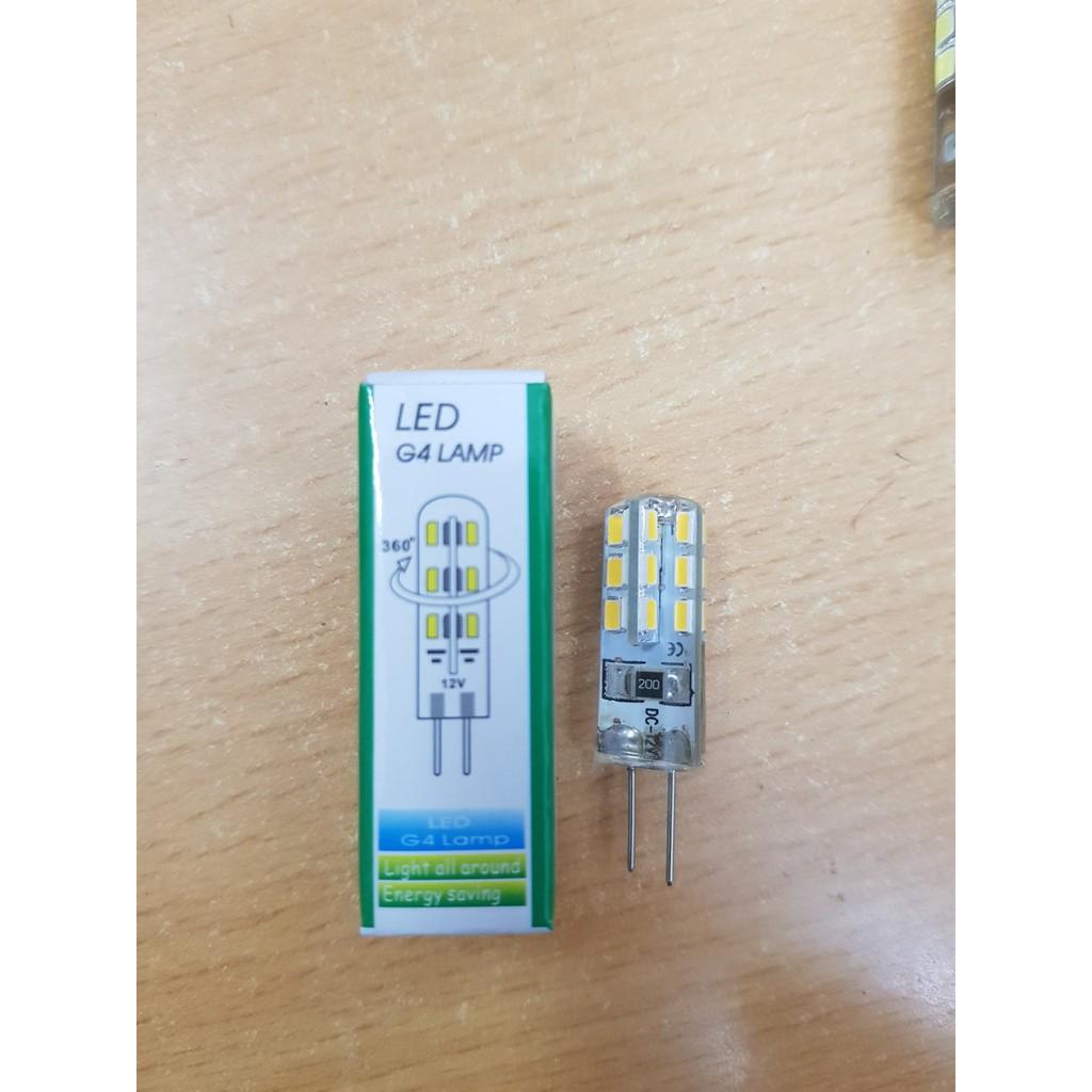 Bộ 4 bóng led chân cắm G4 - 12V thay thế bóng Halogen