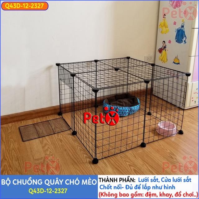 chuồng chó, chuồng mèo 12 tấm siêu tiện ích