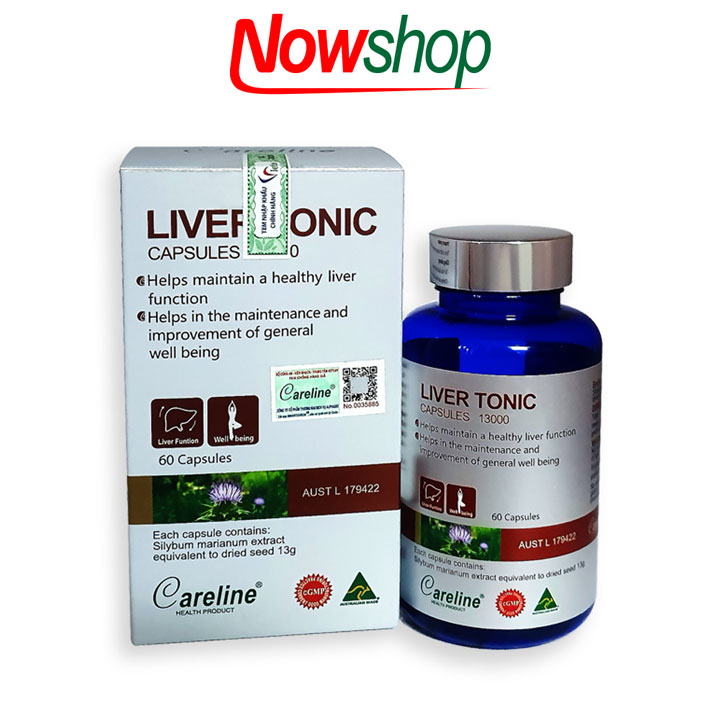 Viên uống thanh nhiệt giải độc Careline Liver Tonic phục hồi và tăng cường chức năng giúp hạ men gan