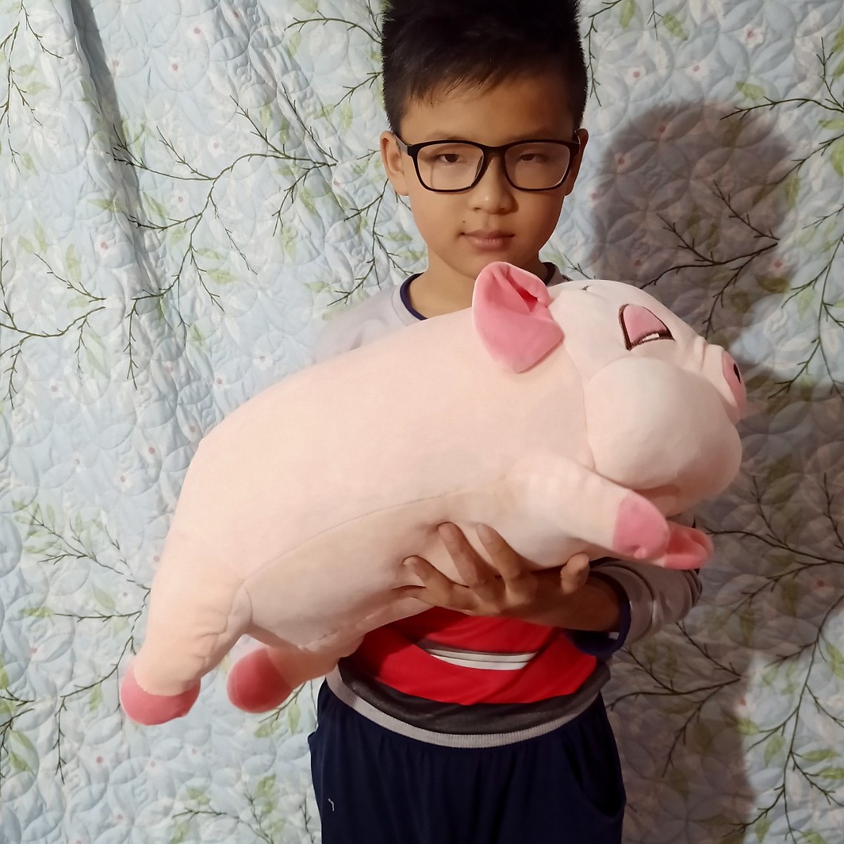 Gấu bông heo lười mắt hí, lợn buồn ngủ đáng yêu siêu hot (40cm---&gt;100cm) vải miniso 4 chiều cao cấp mềm êm – Gối ôm heo hồng buồn ngủ, lợn mắt sụp cute