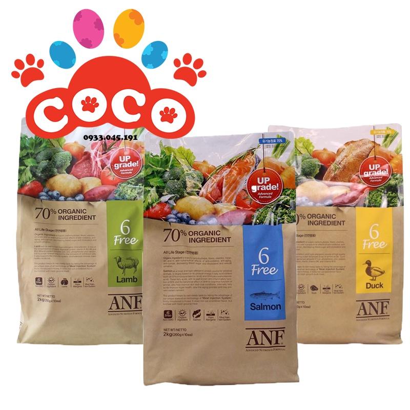 ANF Thức ăn hạt hữu cơ cho chó - 3 VỊ CỪU, VỊT và CÁ HỒI (200gr - 400gr) - NK Hàn Quốc