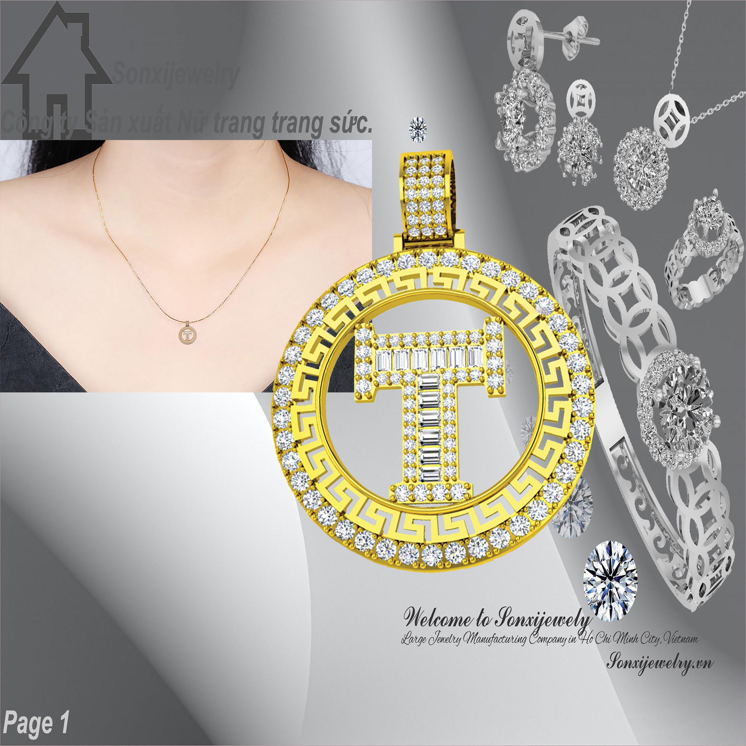 MẶT DÂY CHUYỀN MẠ VÀNG MẪU ĐẸP 2803