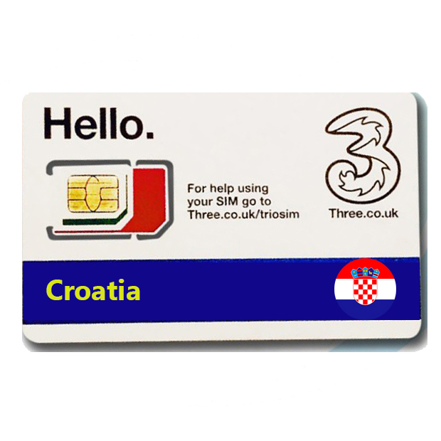 Sim du lịch Croatia 4g tốc độ cao