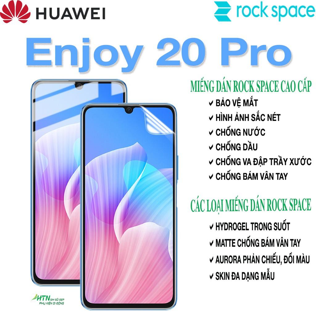 Miếng dán rock space cho Huawei Enjoy 20 Pro PPF Hydrogel dán màn hình/ mặt sau lưng điện thoại tự phục hồi vết xước nhỏ chống ánh sáng xanh cao cấp - Hàng chính hãng