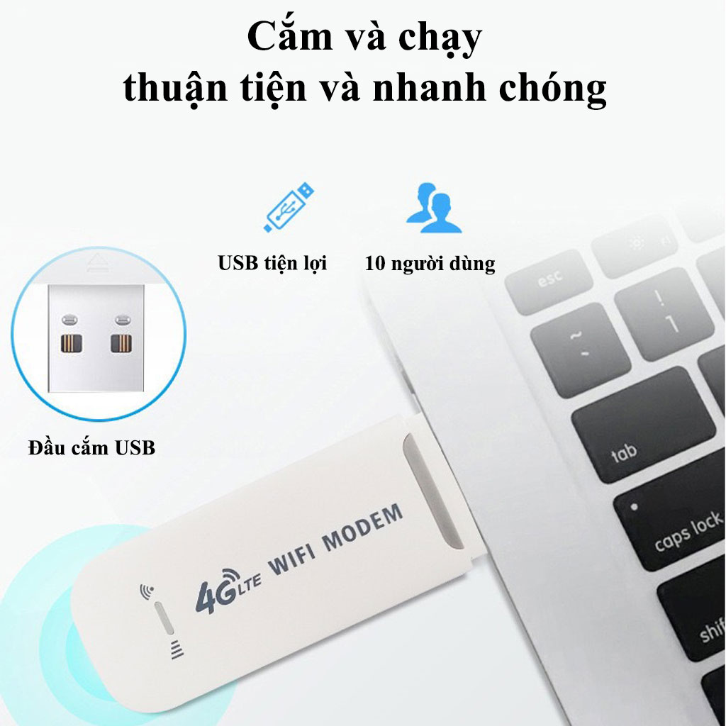 Bộ phát wifi từ sim 4G Pixlink USB Dcom, USB phát Wifi 4G LTE, usb modem phát wifi tốc độ cao, phủ sóng rộng, sử dụng dễ dàng - Hàng chính hãng / Hàng nhập khẩu