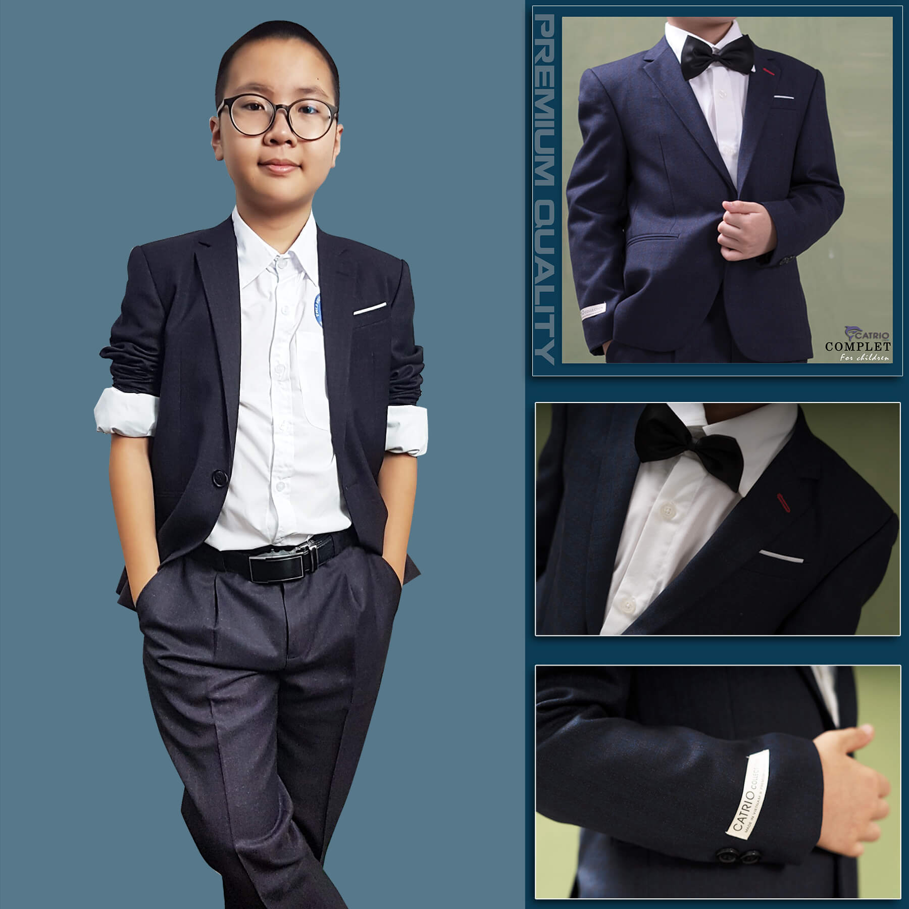 BỘ COMPLET TRẺ EM CATRIO ACT 683 CHO TRẺ EM TỪ 2 TUỔI ĐẾN 11 TUỔI THUỘC BST BỘ ĐỒ VEST QUẦN ÁO TRẺ EM CATRIO MÙA THU ĐÔNG NĂM 2021