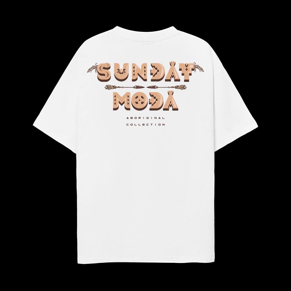 Áo Thun Unisex SUNDAY Moda Mèo thổ dân Trắng Nam Nữ In Hình 100% Cotton - Local Brand Chính Hãng