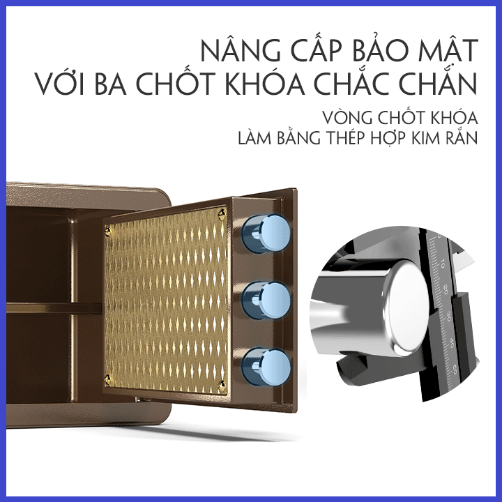 KÉT SẮT MINI. KÉT SẮT ĐIỆN TỬ THÔNG MINH. ĐỘ BẢO MẬT CAO - CHỐNG CHÁY NỔ.