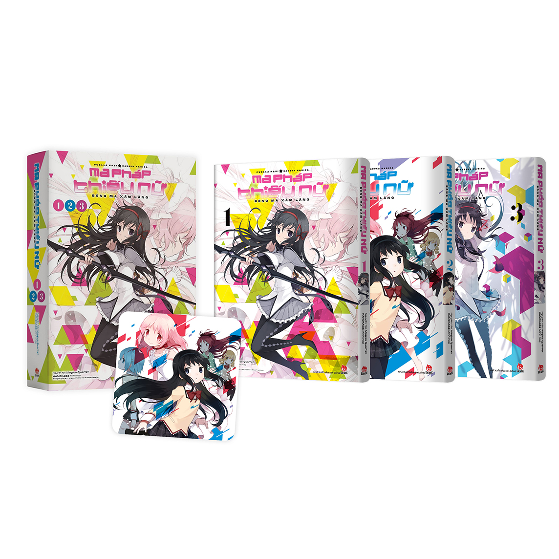 Boxset Ma Pháp Thiếu Nữ Madoka Magica - Bóng Ma Xâm Lăng (3 Tập) [Tặng Kèm Lót Ly]