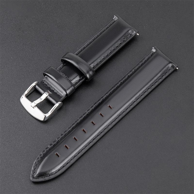 Dây đồng hồ da bò cao cấp chốt thông minh size 12 13 14 16 17 18 19 10 22mm - BO-50
