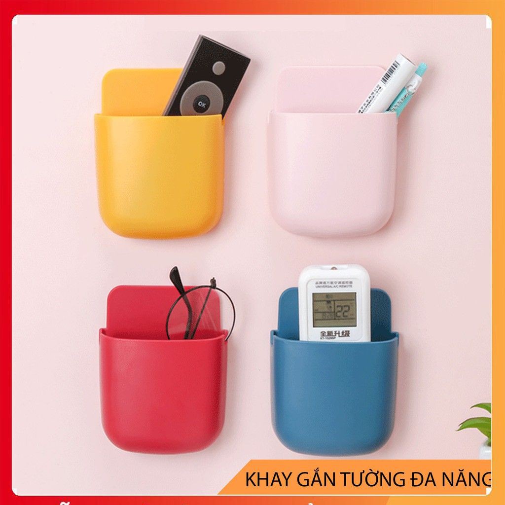 Khay đựng điện thoại, chìa khoá, thẻ, remote gắn tường, dính chắn chắn, tạo sự gọn gàng, ngăn nắp