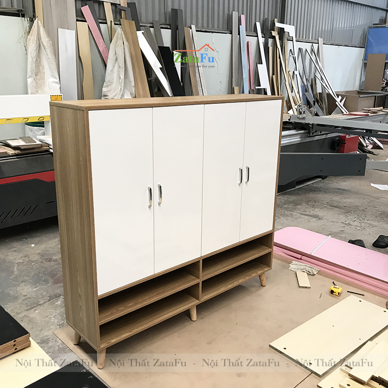 Tủ Giày Lớn Dùng Gỗ MDF Lõi Xanh Chống Ẩm TGIAY-10