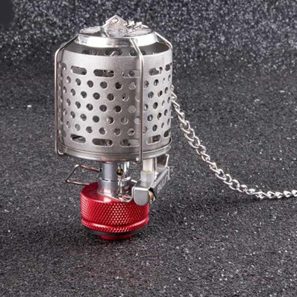 Outdoor Pocket Metal Camping Gas Lantern Hanging Glass Lamp Night Lights