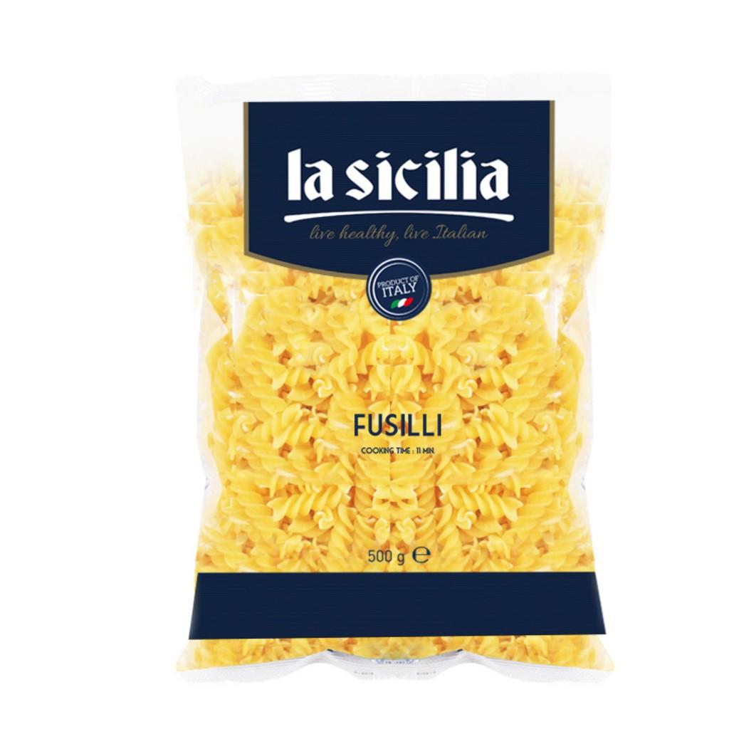 Nui xoắn (Fusilli Pasta) La Sicilia 500g xuất xứ Ý