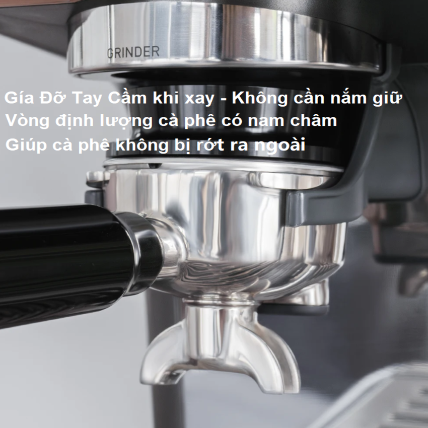 Máy pha cà phê Espresso chuyên nghiệp 3 trong 1, thương hiệu Mỹ cao cấp HiBREW H7A. HÀNG CHÍNH HÃNG