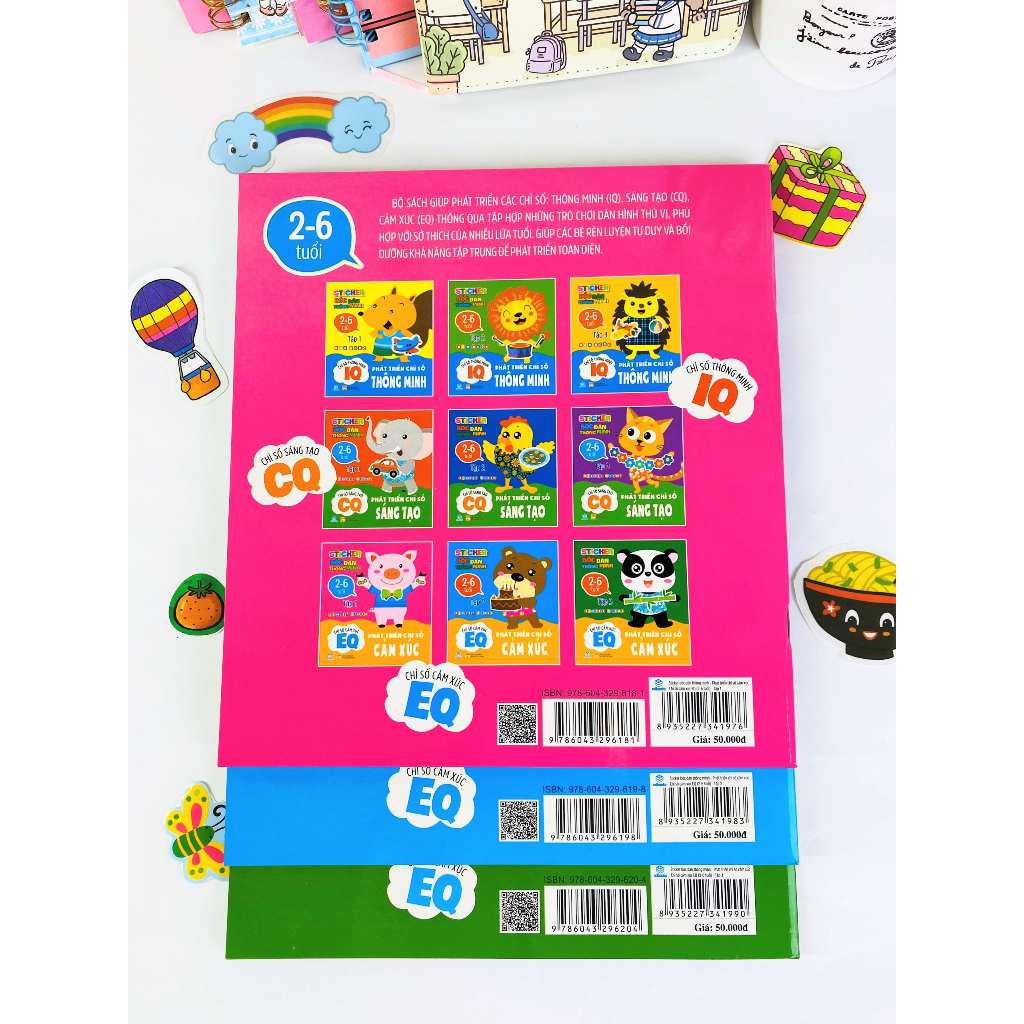 Sách - Sticker Bóc Dán Thông Minh: Phát Triển Chỉ Số Cảm Xúc EQ - Ndbooks