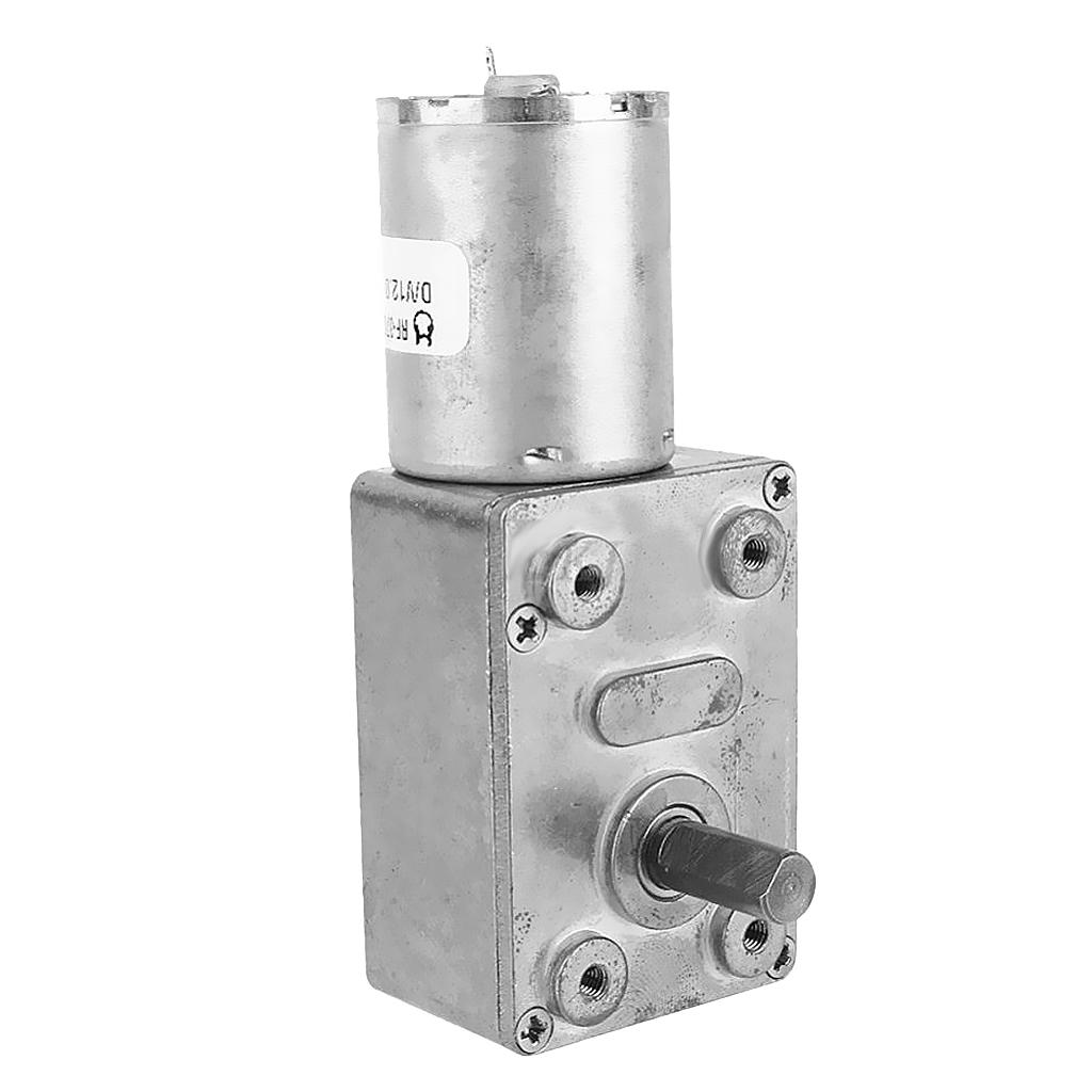 2PCS Micro Worm Gear DC Motor 12V 6RPM +3RPM Reversible High Torque Turbine Reduction Motor