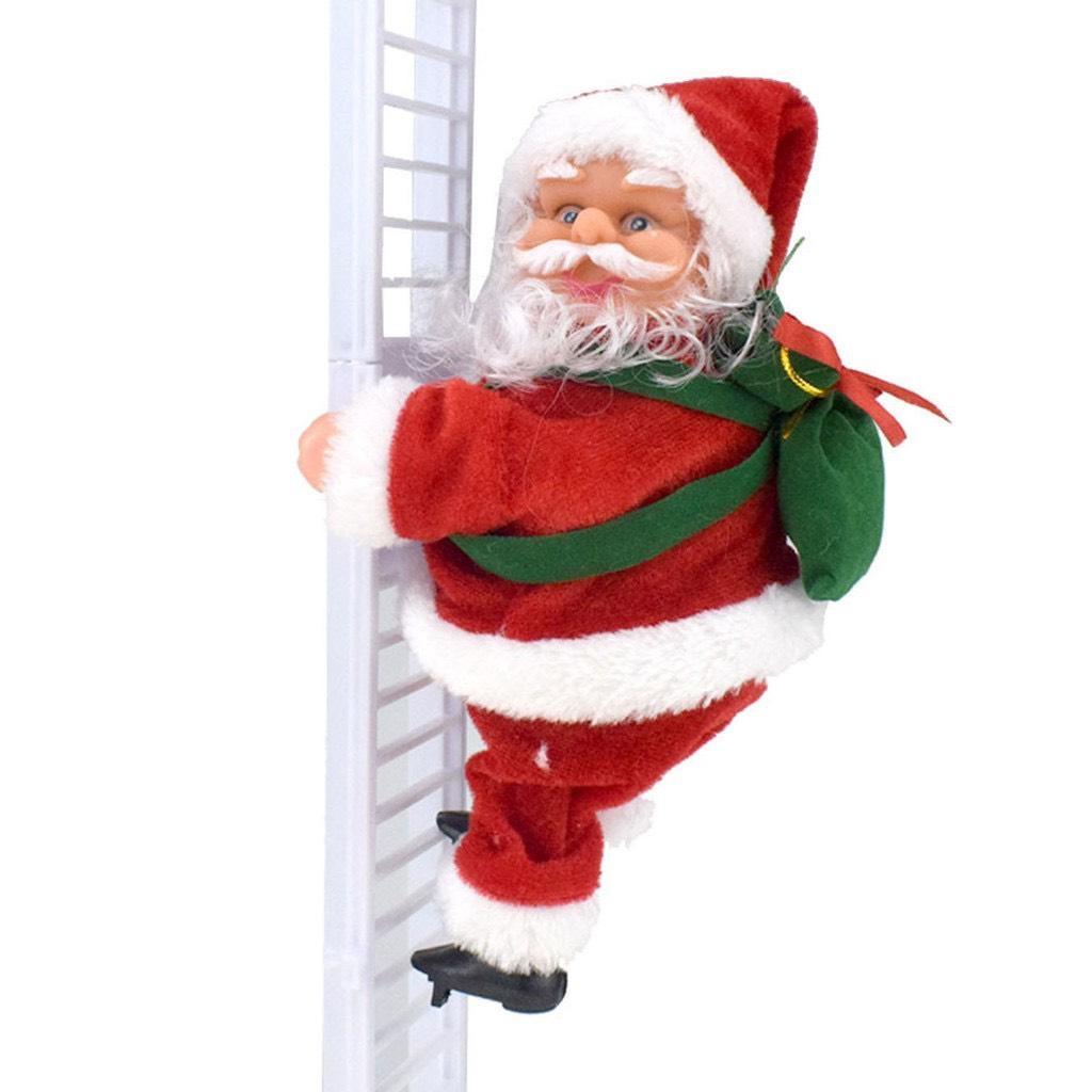 TẶNG PIN Đồ chơi ông già NOEL leo thang quà tặng giáng sinh hoặc phụ kiện trang trí Noel ngày lễ giáng sinh