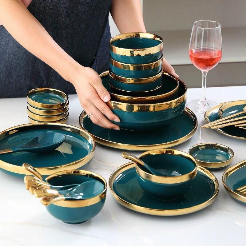 Bát Sứ ️ Đĩa Sứ , Set 28 Chi Tiết