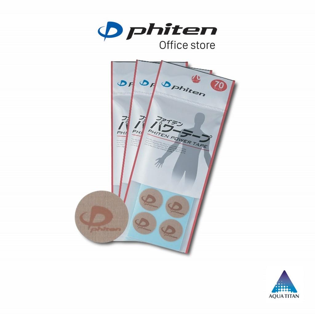 Miếng dán giảm đau Phiten titanium power tape (70 miếng) PT610000 hỗ trợ vận động, giảm đau vai gáy, đau khớp