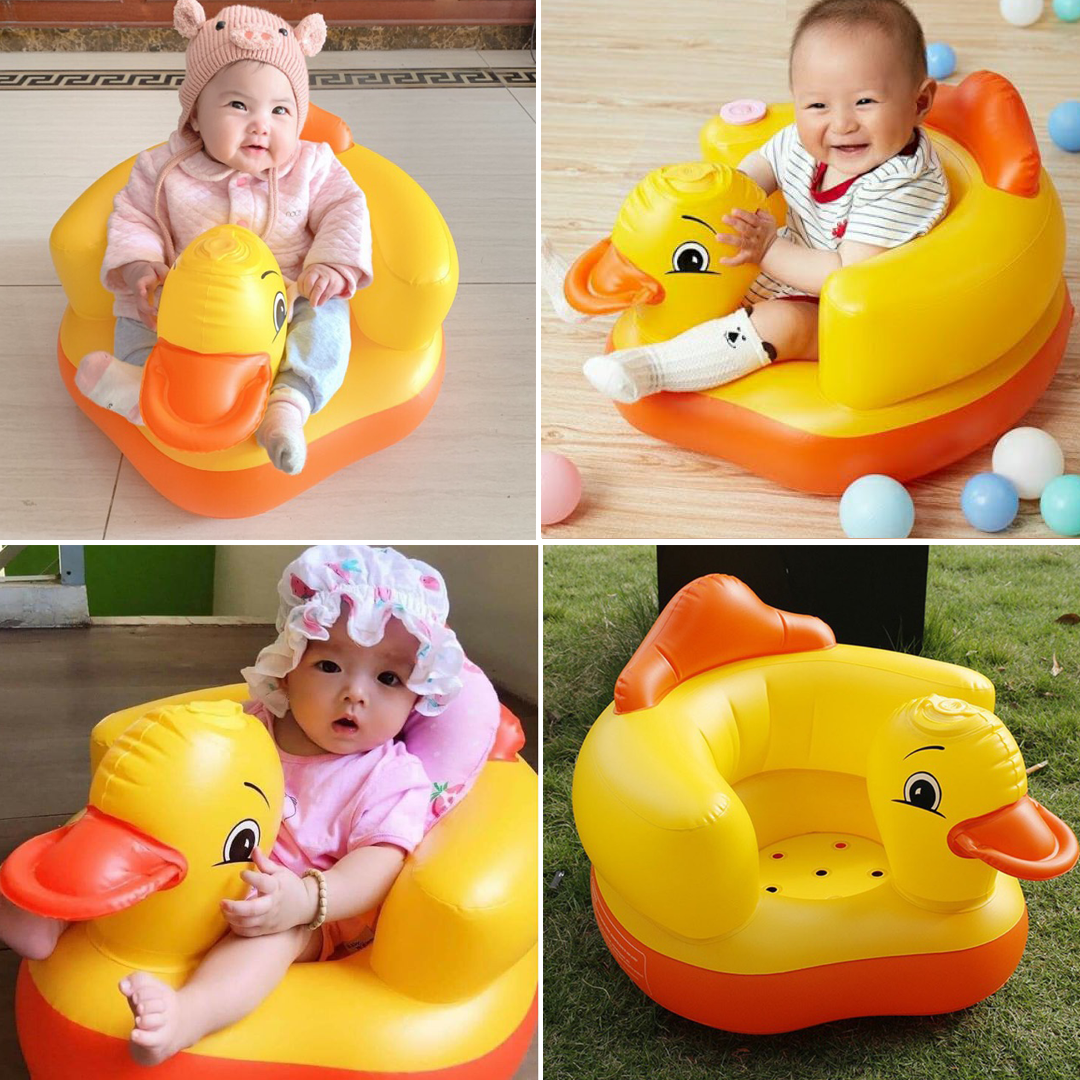 Ghế hơi con vịt tập ngồi cho bé