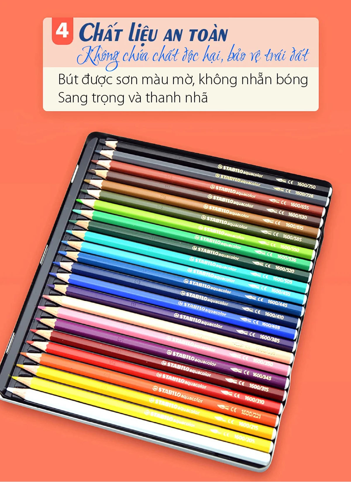 Bút chì màu nước STABILO Aquacolor